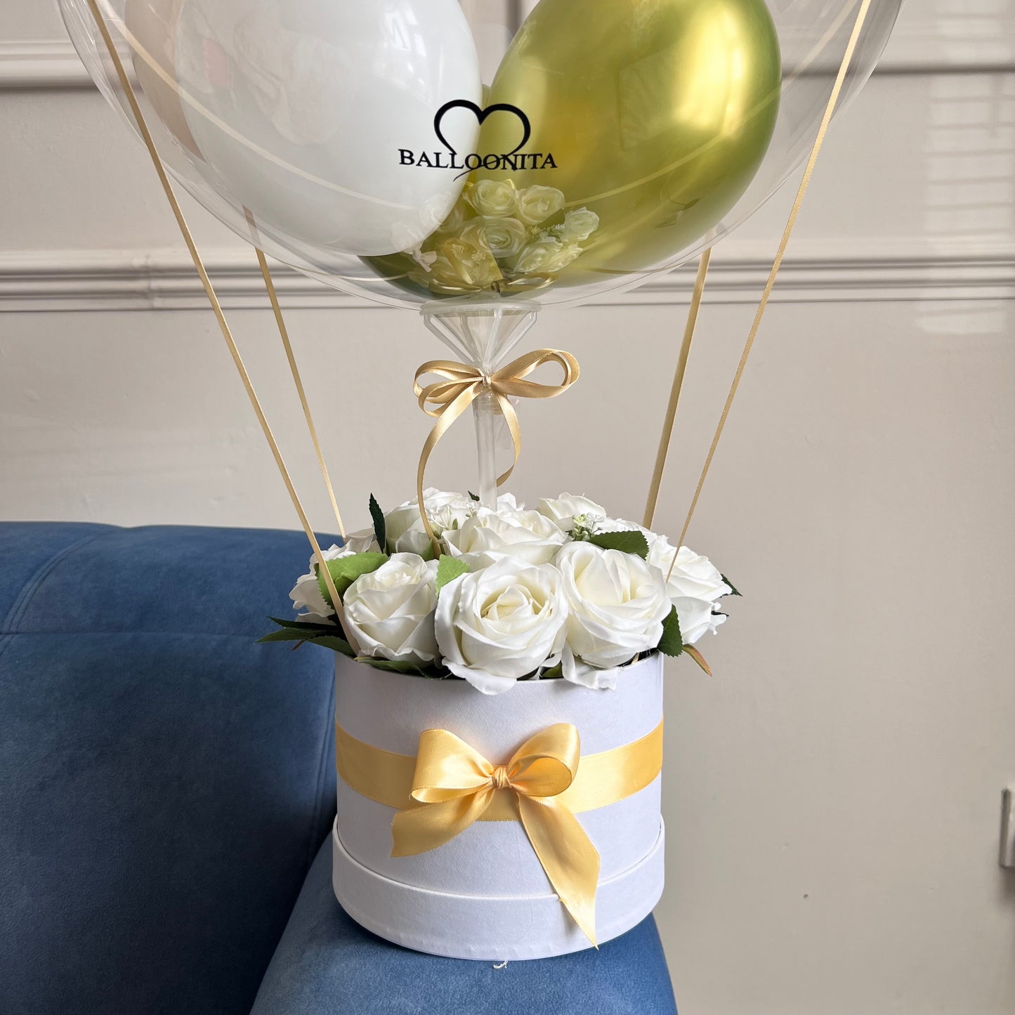 White Personalized Balloon Gift